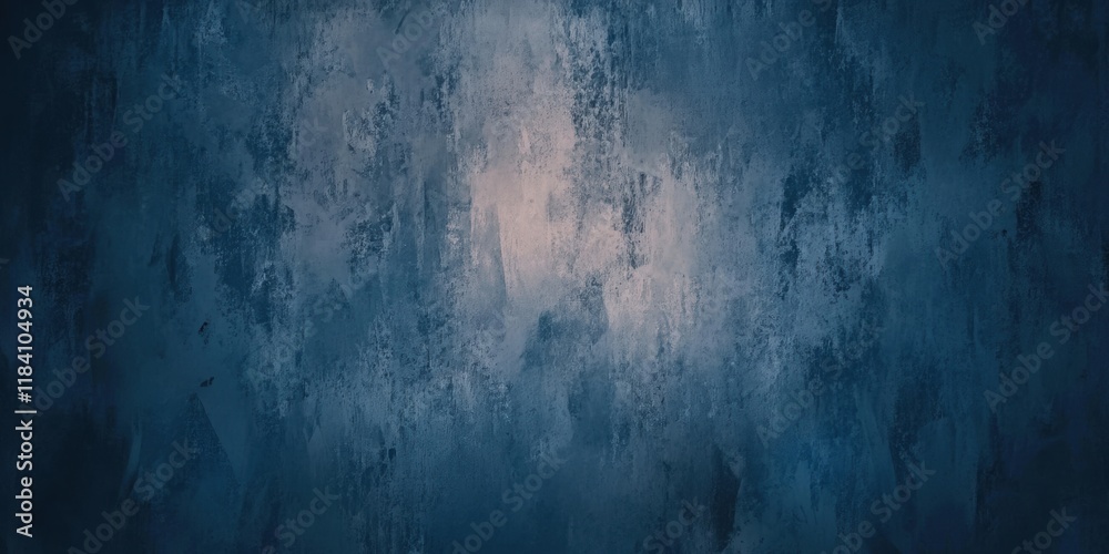 Fototapeta premium The design showcases an abstract textured background featuring soft blue hues and a rough, worn surface. It offers a modern and subtle aesthetic suitable for various creative projects