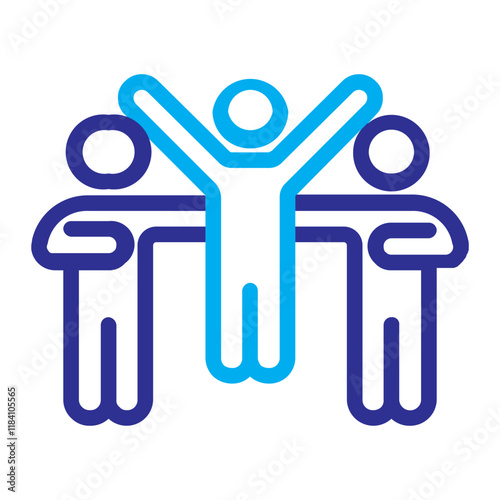 praise line color icon