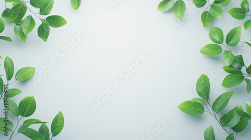 Fresh green leaves frame a serene space, evoking the natural tranquility of a spa environment.