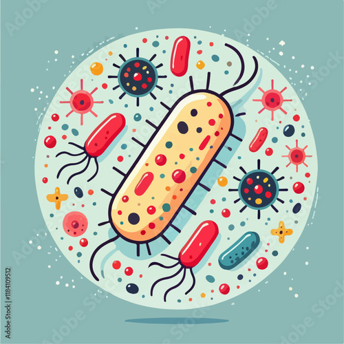 illustration of a bacteria 