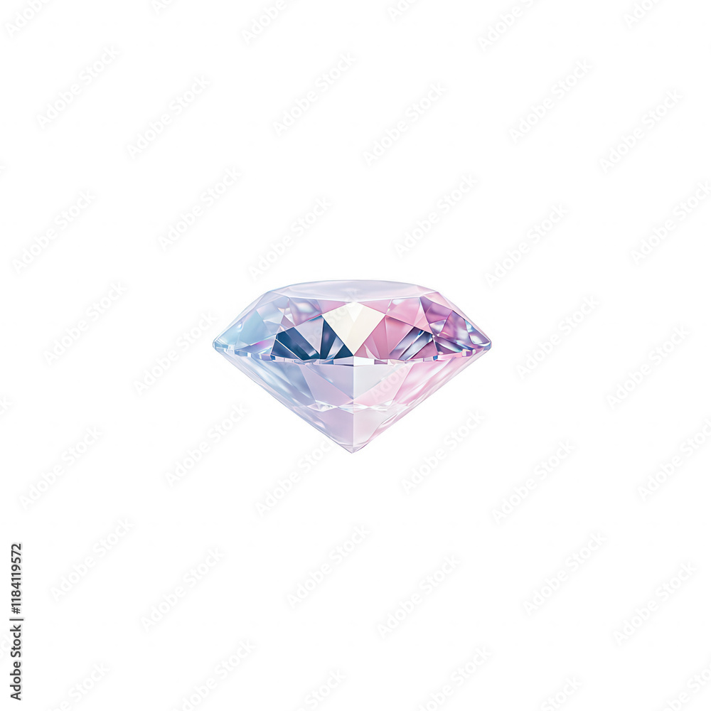A stunning diamond with vibrant colors reflecting light, perfect for graphics and designs., isolated on a transparent background. A stunning diamond with vibrant colors reflecting light, perfect for graphics and designs., isolated on a transparent background.