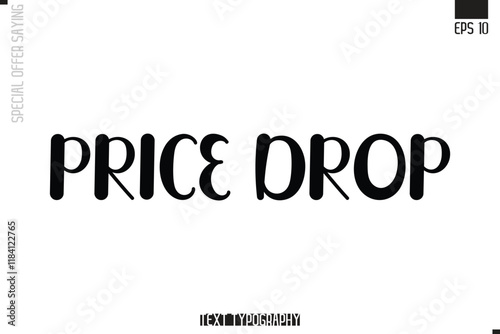 Special Offer Typography Text Script Lettering Design Price Drop