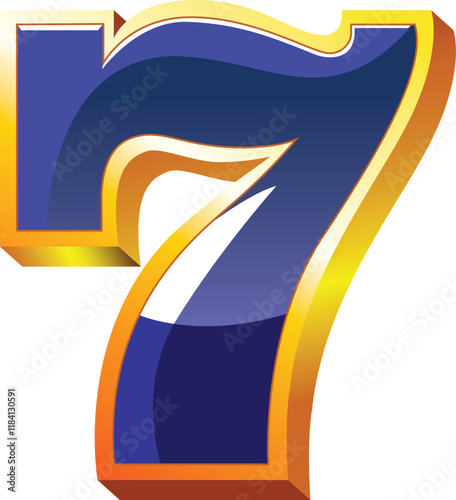 Slot machine. 777 Big win concept. Casino jackpot. Vector illustration