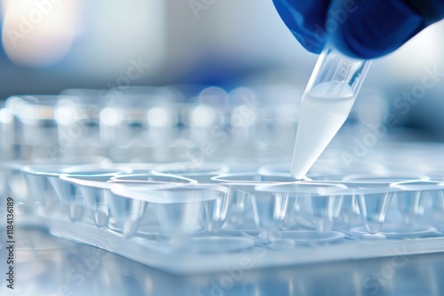 Groundbreaking regenerative medicine breakthrough as scientists monitor living tissue development on 3D printed organ scaffolds inside state of the art biotech facility advancing transplant technology