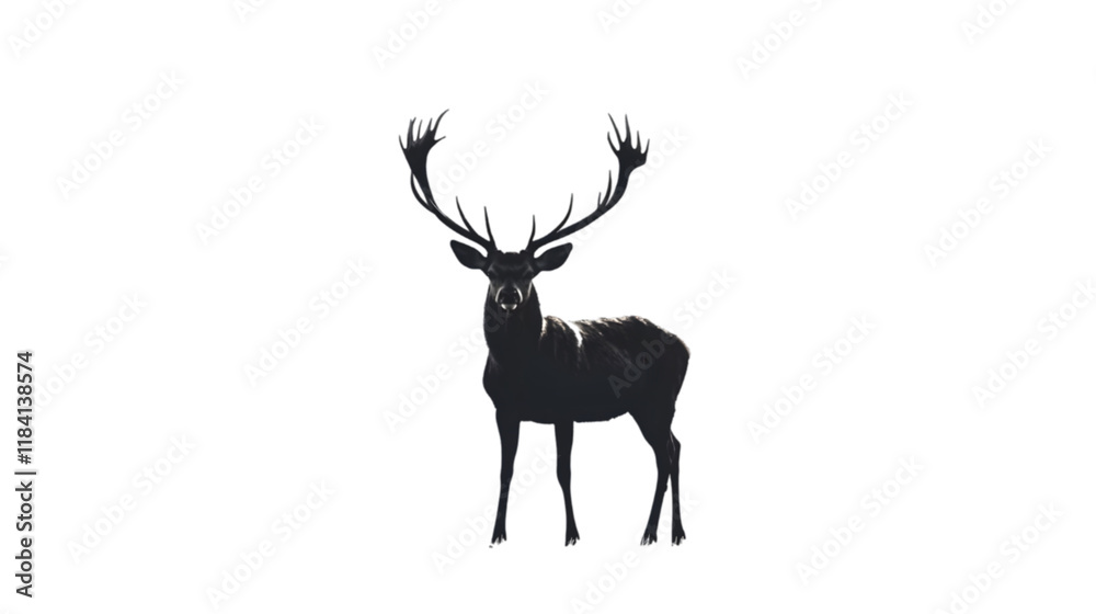 Obraz premium deer silhouette png