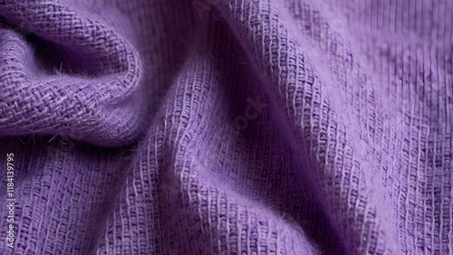 Wallpaper Mural Sustainable Purple Fashion, Recycled Textile Fabric Close-Up, Eco-Friendly Clothing Texture Torontodigital.ca