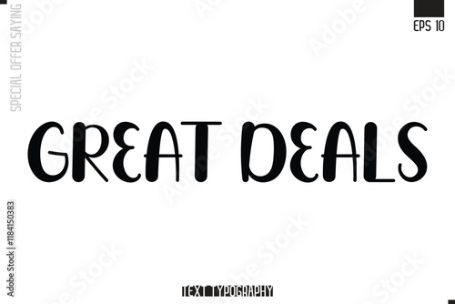 Special Offer Typography Text Script Lettering Design Great Deals