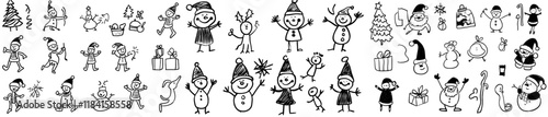 Modern Christmas placemat for kids featuring a winter holiday printable activity mat that includes a maze, tic tac toe charts, connect the dots, and a find the difference game. It serves as a black