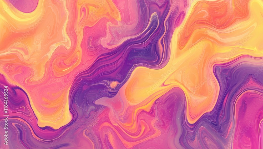 Vivid Abstract Swirl Painting Background Texture in Pink, Purple, and Gold Vivid Abstract Swirl Painting Background Texture in Pink, Purple, and Gold