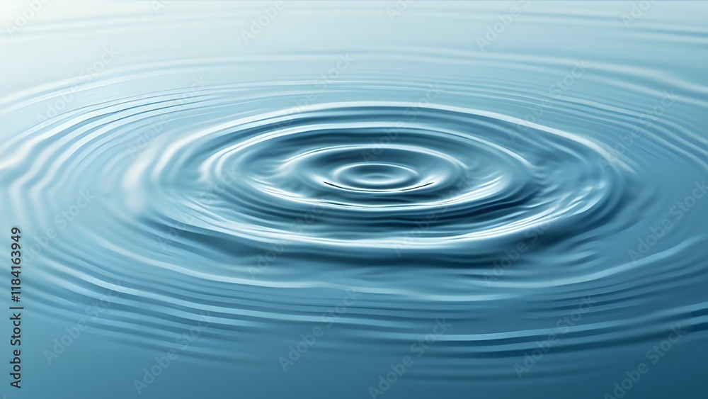 Abstract Calming Blue Water Ripples, Serene Concentric Circles, Peaceful Reflections in White Abstract Calming Blue Water Ripples, Serene Concentric Circles, Peaceful Reflections in White