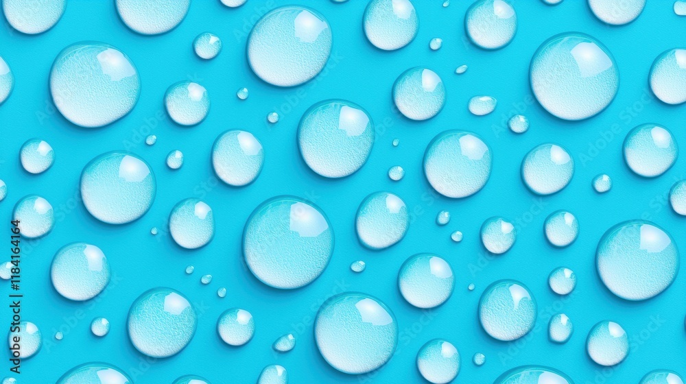 Abstract Blue Background with Water Droplets Texture Abstract Blue Background with Water Droplets Texture