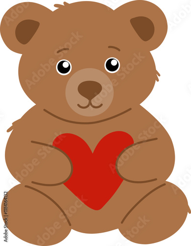 teddy bear with heart