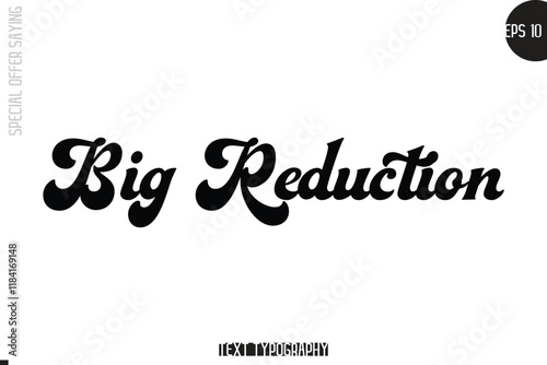 Big Reduction Special Offer Template Design Banner Typography Text