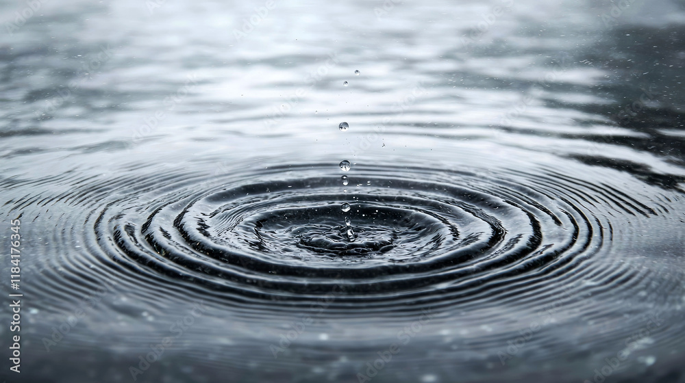 Water Drop Impact: Ripples and Tranquil Reflections in Nature Photography Water Drop Impact: Ripples and Tranquil Reflections in Nature Photography