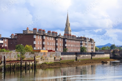Ringsend neighborhood in Dublin city, Ireland