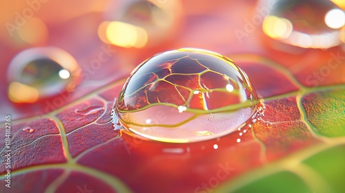 Close-up 3D render of a stoma on a leaf, highlighting its role in gas exchange and water regulation.