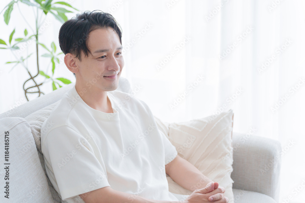 笑顔のミドル男性 笑顔のミドル男性