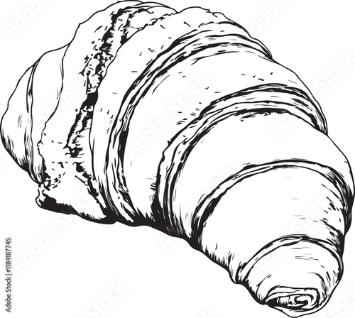 illustration of croissant