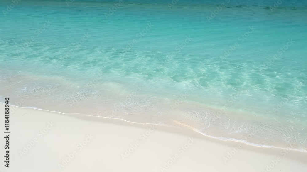 Serene Lavender Beach, Minimalist Turquoise Water, Soft White Sand, Travel Inspiration Serene Lavender Beach, Minimalist Turquoise Water, Soft White Sand, Travel Inspiration