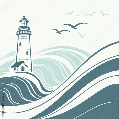 Abstract Wave Background Design | Vector Template