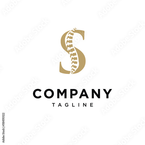 Letter S Spine Logo icon vector