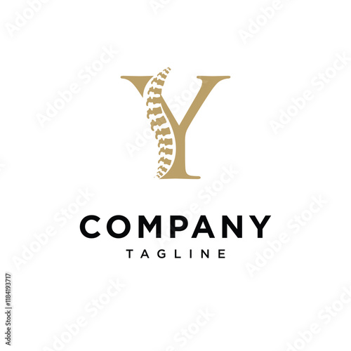 Letter Y Spine Logo icon vector