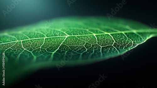 Close-up 3D render of a leaf's epidermis with stomata, highlighting their role in gas exchange.