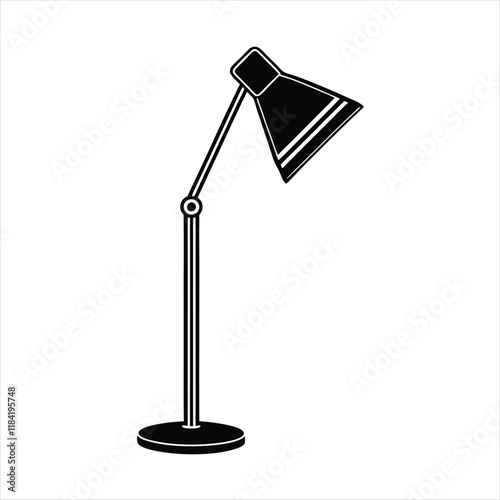 Modern Smart LED Floor Lamp Vector - Stylish and Minimalist Lighting Design