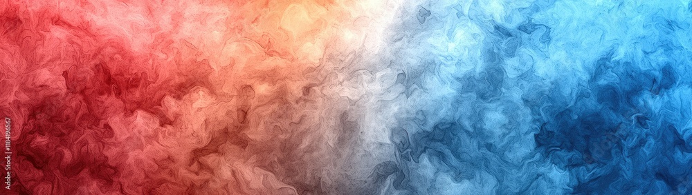 Obraz premium Watercolor Pastels: Soft watercolor splashes in pastel shades of pink, lavender, and pale blue blending together in an abstract pattern