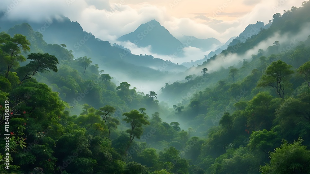 Obraz premium Rainforest Background