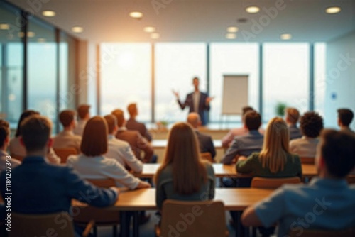 Wallpaper Mural Professional Business Conference with Engaged Audience in a Modern Meeting Room during Presentation Torontodigital.ca