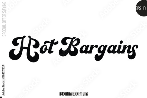 Special Offer Template Design Banner Typography Text Hot Bargains