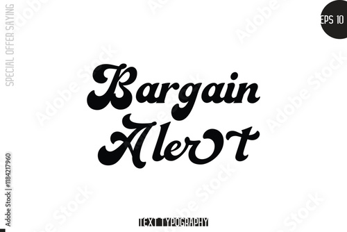 Special Offer Template Design Banner Typography Text Bargain Alert
