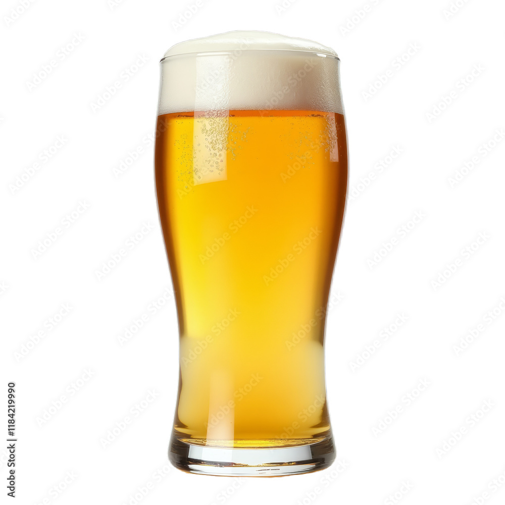 A refreshing, golden-hued beverage with a rich, creamy head A refreshing, golden-hued beverage with a rich, creamy head