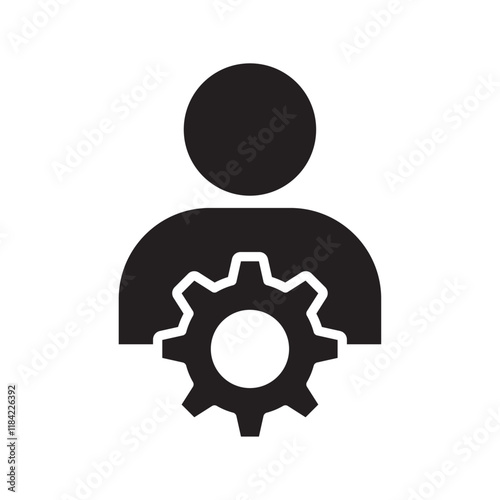 Account settings icon Line Art Logo set