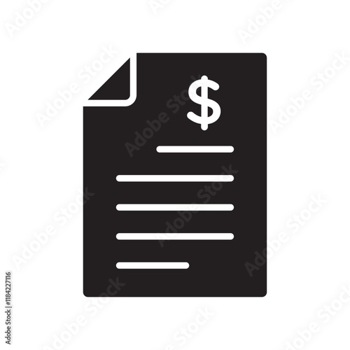 Bank statement icon Line Art Logo set