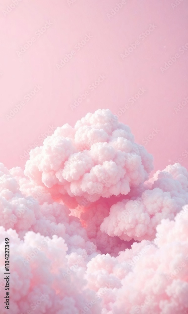 whimsical cloud formations in pale pink backdrop, pastel pink hues, gentle hue, light airy texture whimsical cloud formations in pale pink backdrop, pastel pink hues, gentle hue, light airy texture
