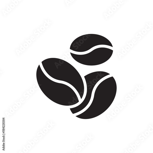 Coffee Bean icon Line Art Logo set