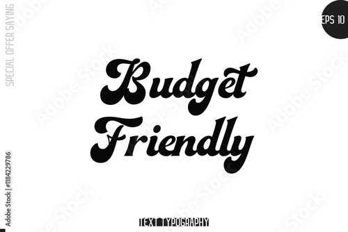 Special Offer Template Design Banner Typography Text Budget Friendly