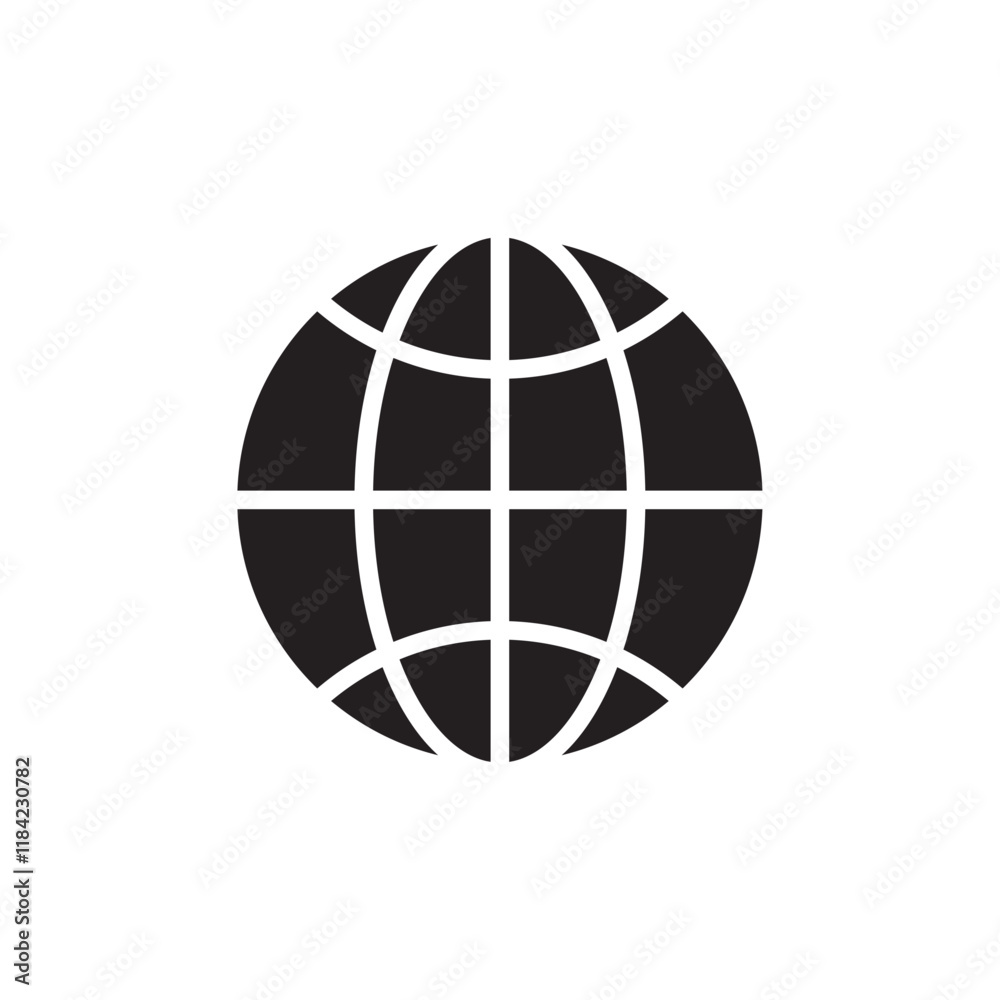 Globe icon Line Art Logo set Globe icon Line Art Logo set