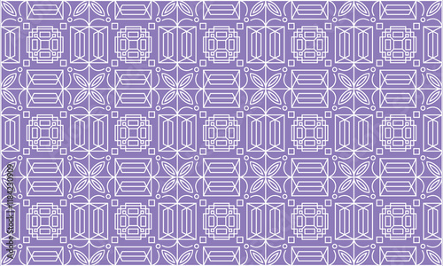 Geometric Pattern with Purple Background.
