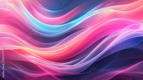 Colorful Abstract Waves Background Design
