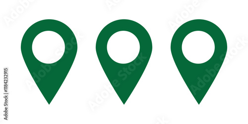 location icon set map pointer pin sign symbol red black outline destination icon place address navigation locator sign vector illustration