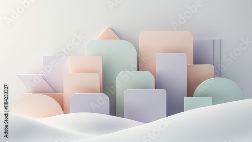 Serene Minimalist Abstract Background Design