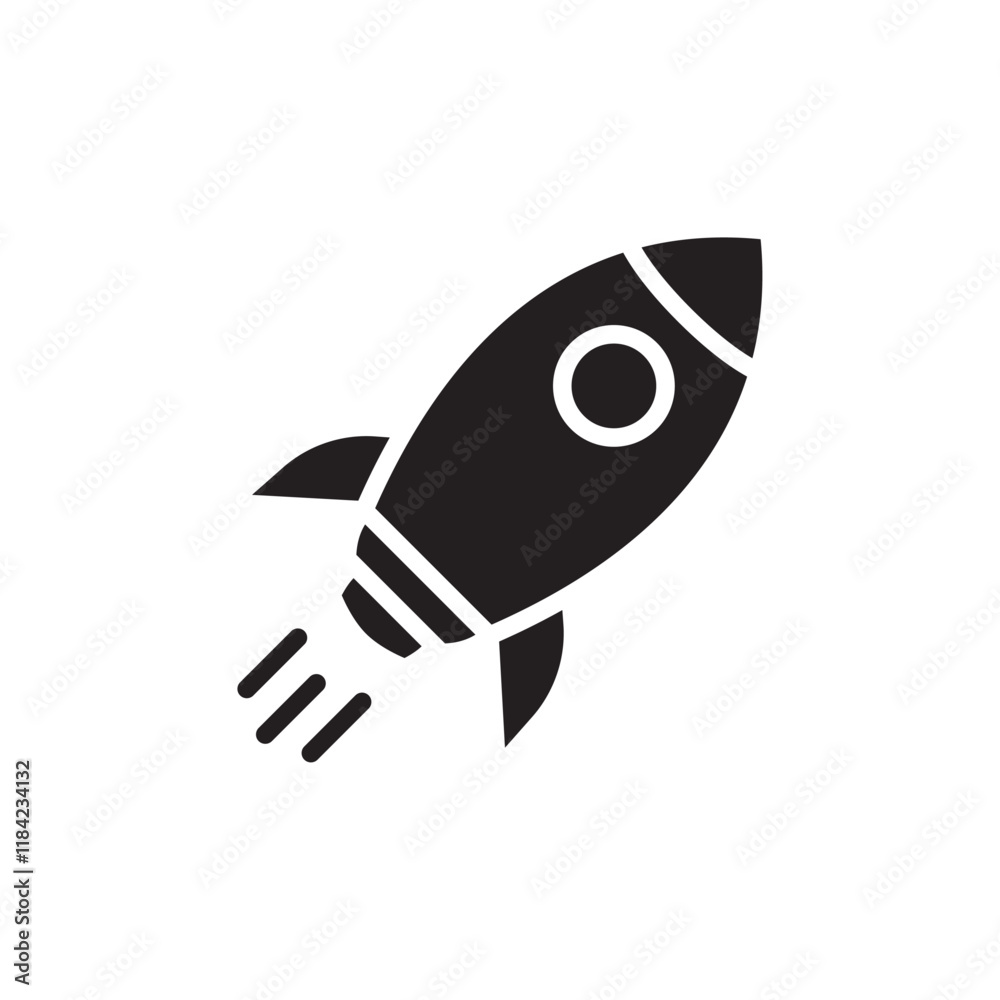 Rocket icon Line Art Logo set Rocket icon Line Art Logo set