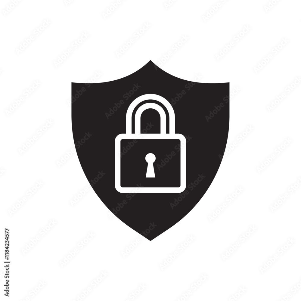 Security lock icon Line Art Logo set Security lock icon Line Art Logo set