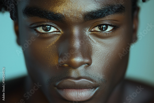 LGBT Man Shimmer Makeup