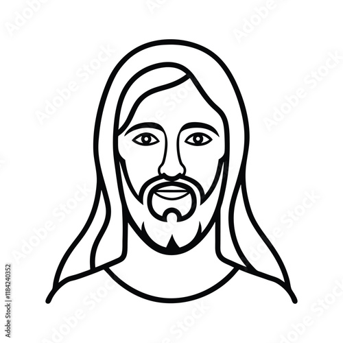 Lord Jesus Silhouette Vector Design