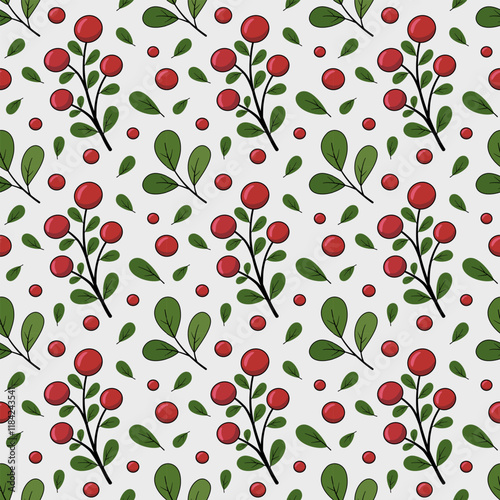 seamless pattern with cherry