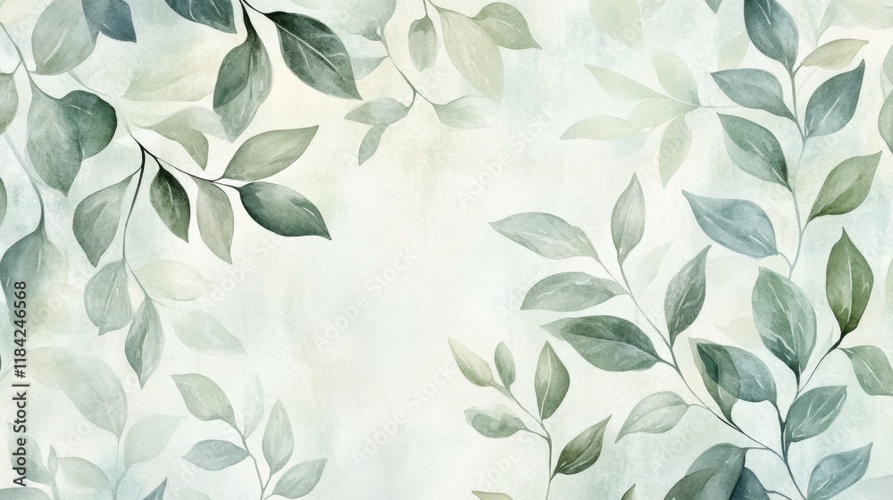 Lush green leaves background nature digital artwork calm environment close-up view serene concept for relaxation Lush green leaves background nature digital artwork calm environment close-up view serene concept for relaxation